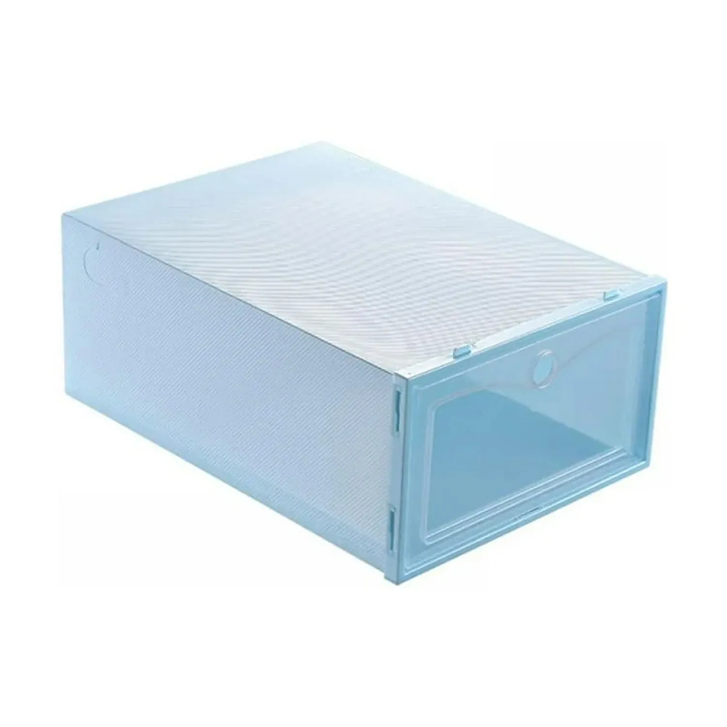 1 Layer Plastic Shoes Storage Box, Stackable Shoe Storage (1 pc / 32x21x12 CM)