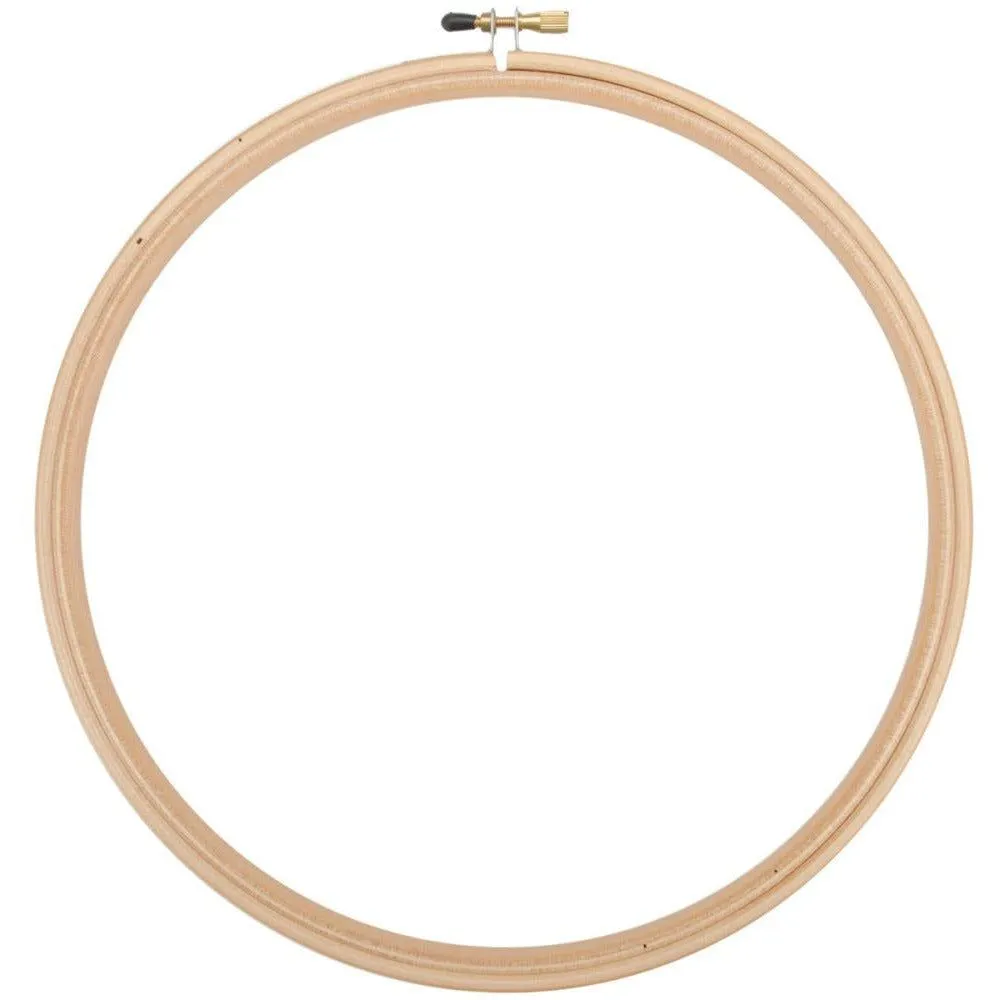 10” Wood Embroidery Hoop W/Round Edges By Frank A. Edmunds