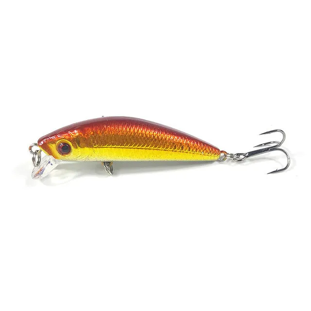 1Pcs Fishing lure iscas artificiais para pesca 6# Hooks 7cm 8.5g Minnow wobbler crankbait swimbait Hard Lures Fishing tackle WQ9