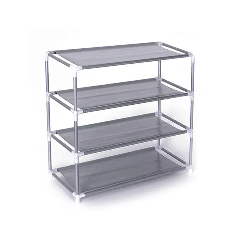 4 Tier Stackable Shoe Rack Shoe Storage Organizer