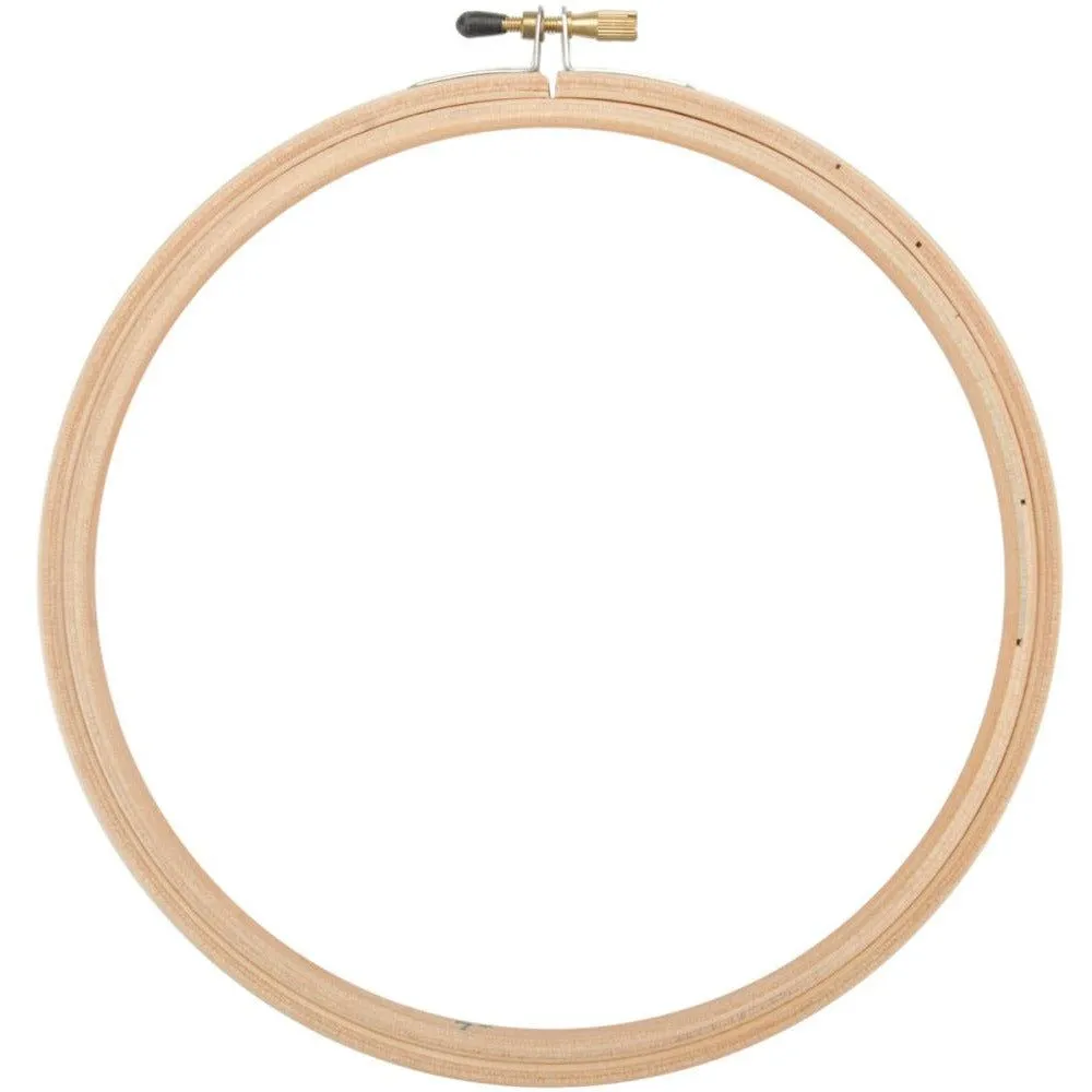 8” Wood Embroidery Hoop W/Round Edges By Frank A. Edmunds