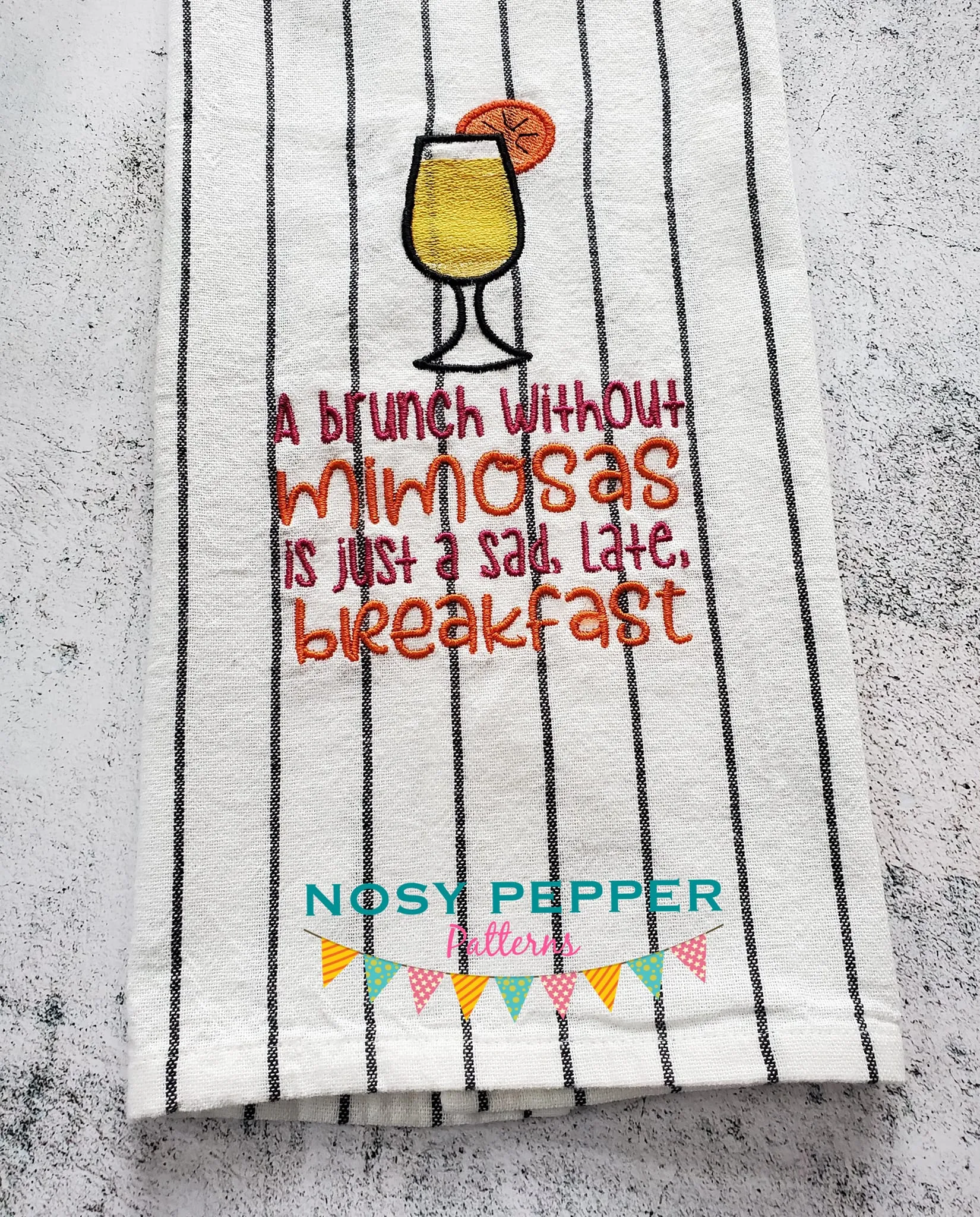 A Brunch Without Mimosas is just a sad late breakfast sketchy machine embroidery design (4 sizes available) DIGITAL DOWNLOAD