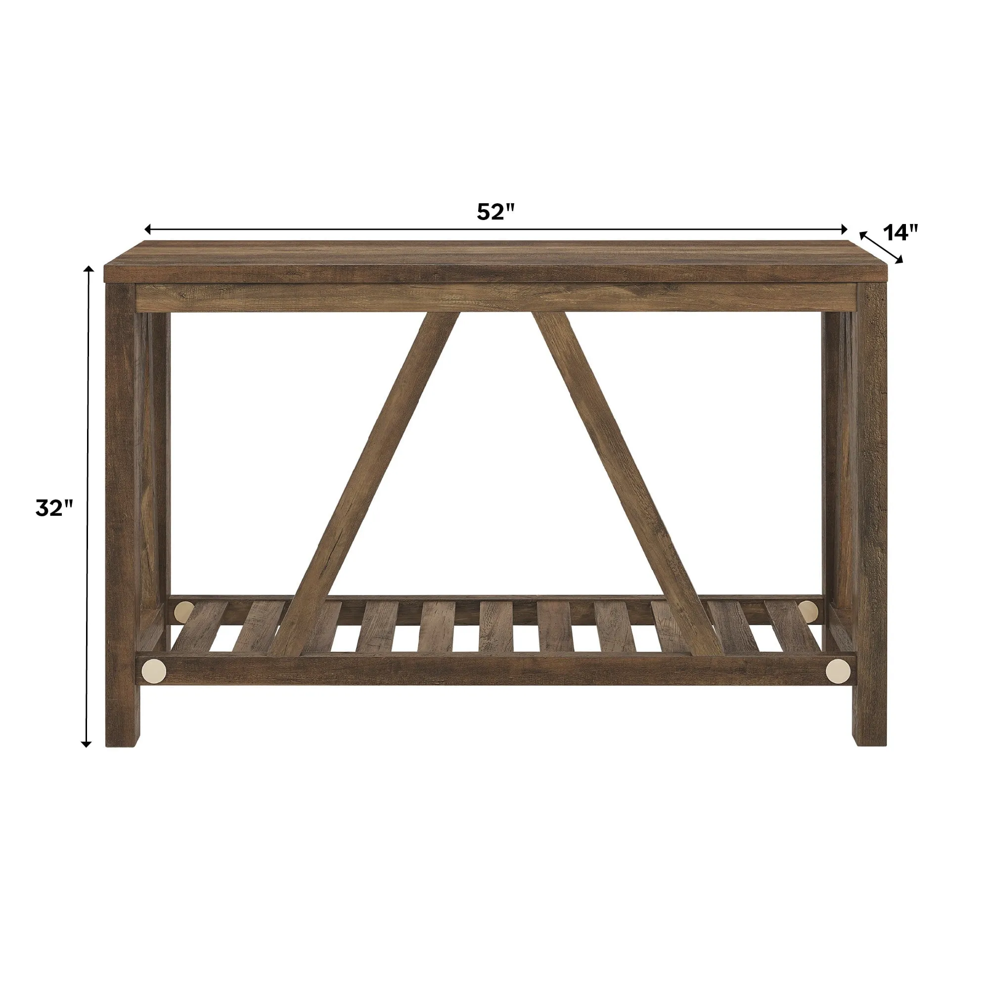 A-Frame Rustic Entry Table