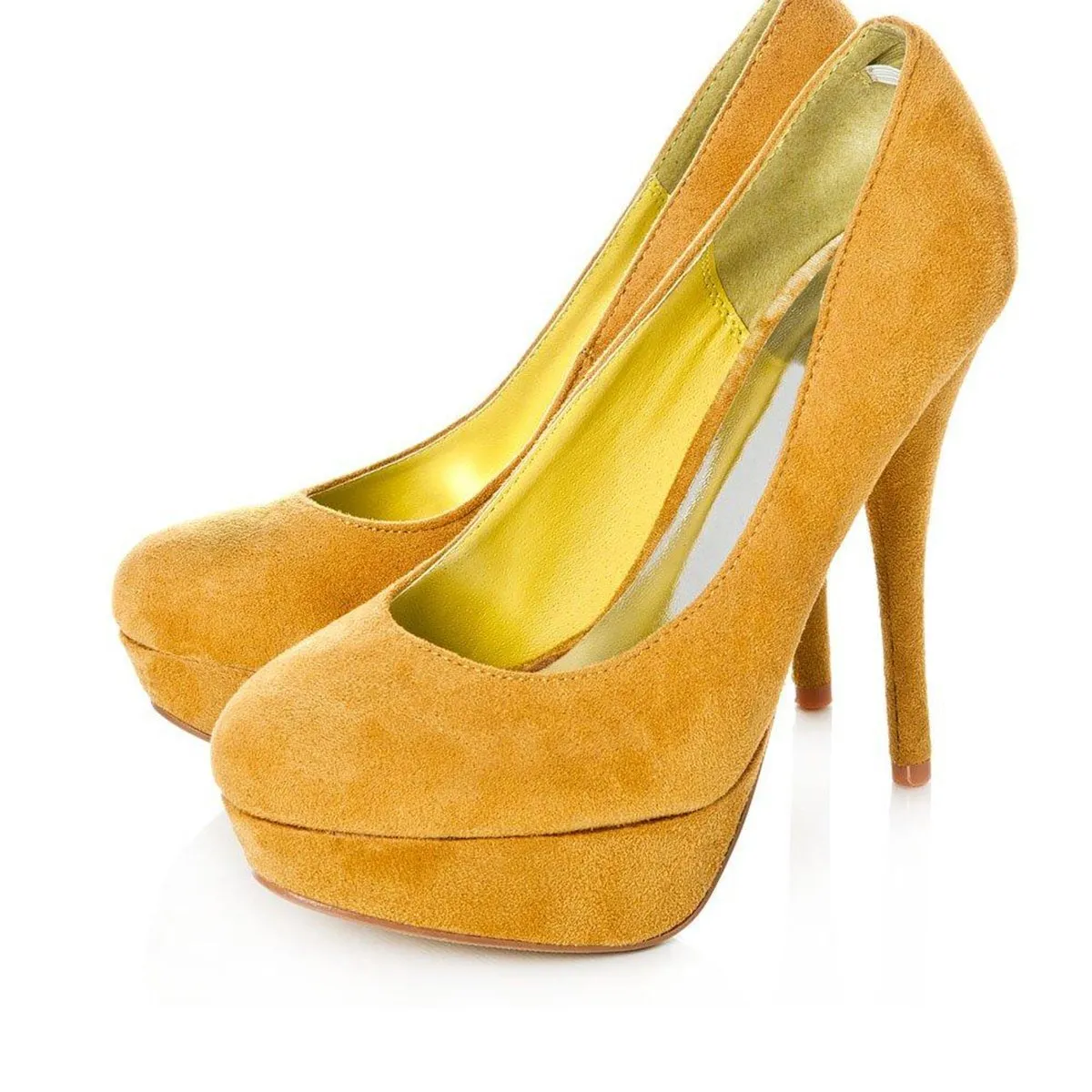 AAINA  Round Toe Concealed Platform High Heel Court Shoe