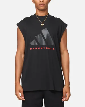 Adidas Basketball Sleeveless T-Shirt Black