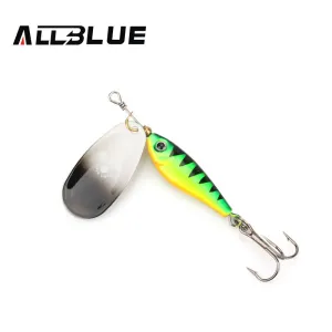 ALLBLUE Long Casting Minnow Super Spinner 9g/13g/18g Spinners Fishing Lure Longcast Artificial Bait 5 Colors Available