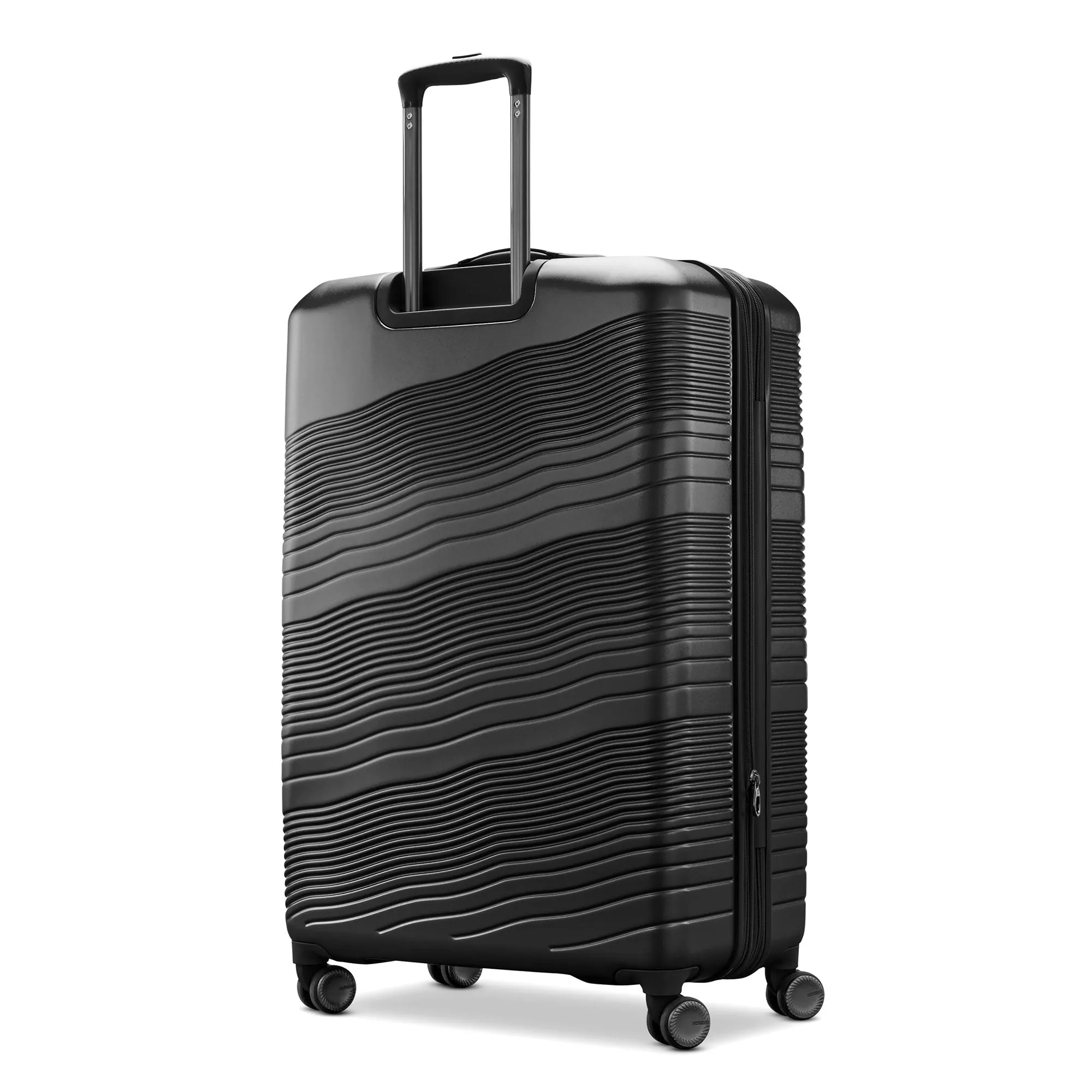 American ColorLite II 2pc Hard Side Luggage Set w/Wheels, Black (Open Box)