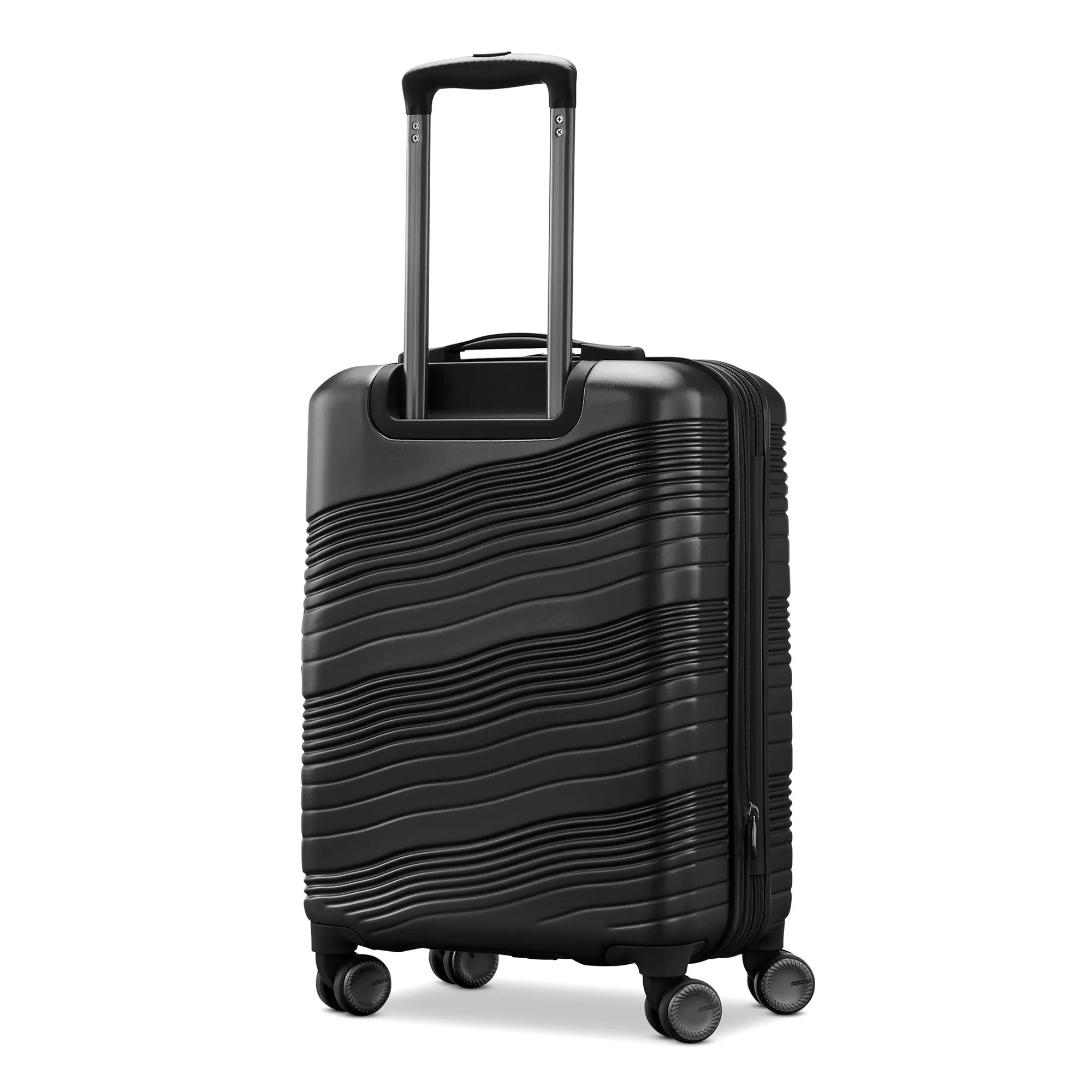 American ColorLite II 2pc Hard Side Luggage Set w/Wheels, Black (Open Box)