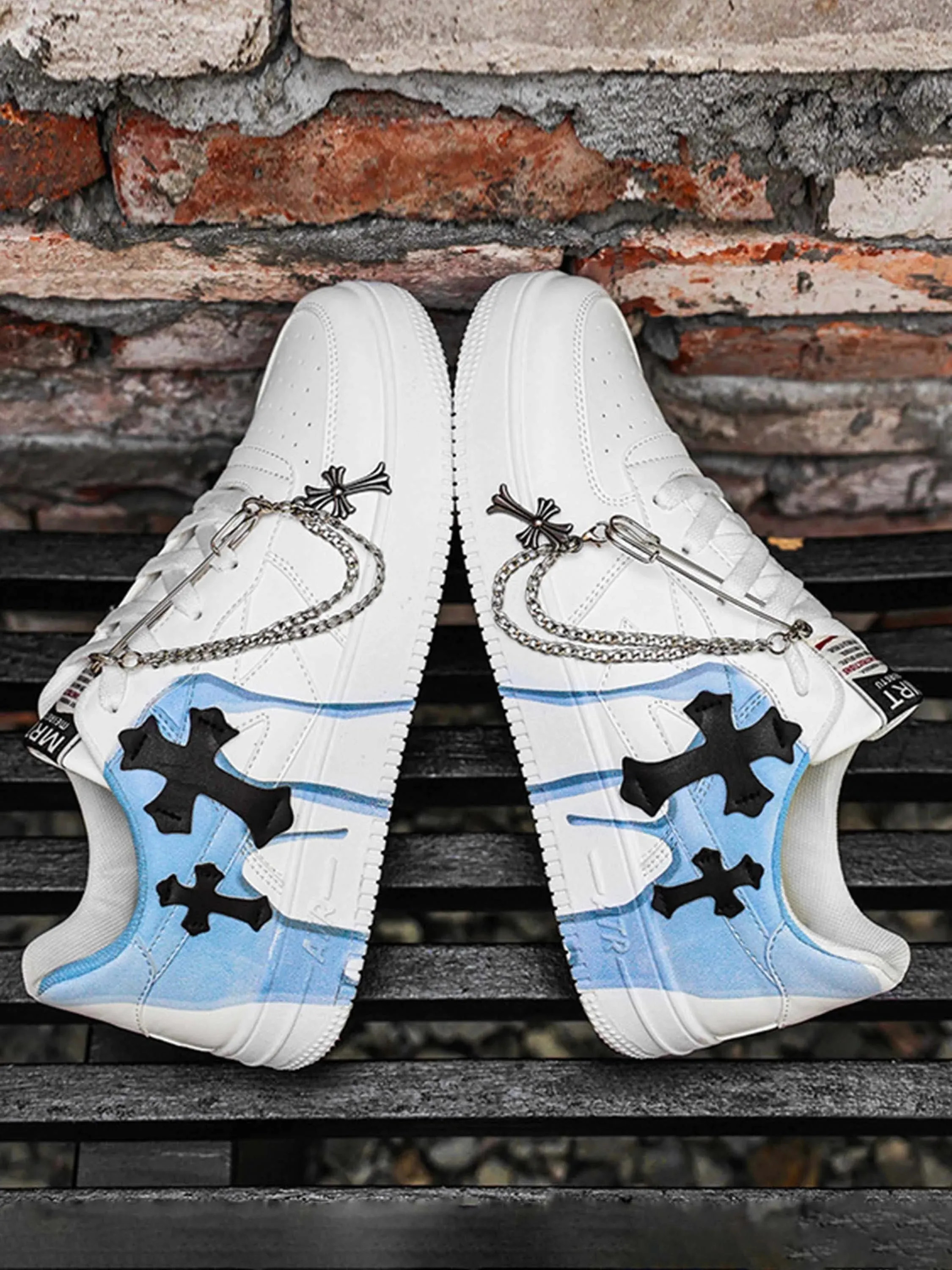 American Vintage Cross Design Sense Board Shoes Casual Shoes-2236