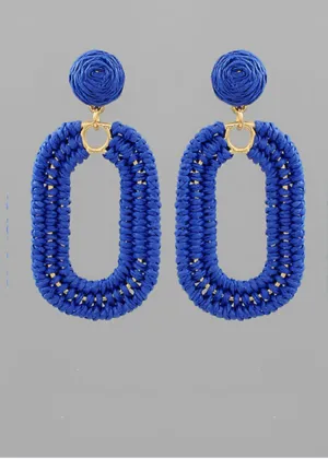 Arafa Wrapped Raffia Earring