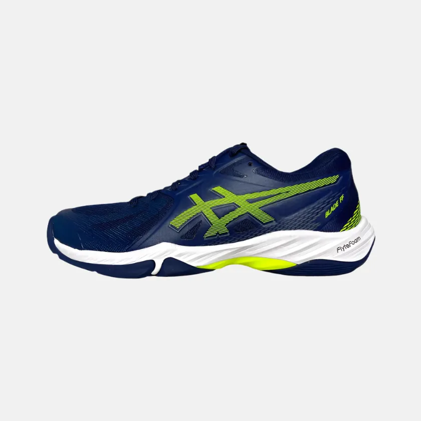 Asics Blade FF Men's Badminton Shoes -Blue Expanse/Safety Yellow