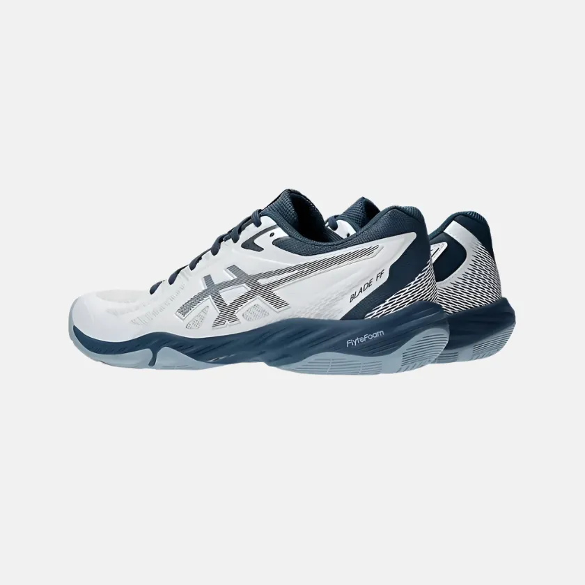 Asics Blade FF Men's Badminton Shoes -White/Vintage Indigo