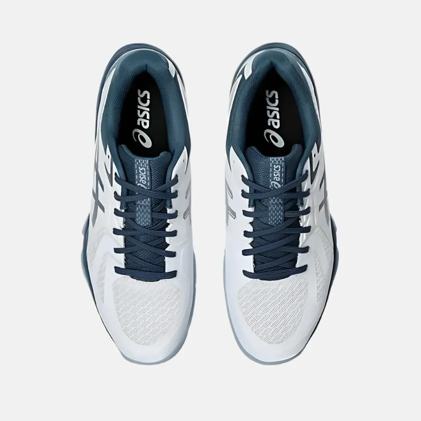 Asics Blade FF Men's Badminton Shoes -White/Vintage Indigo