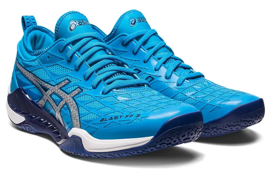 Asics Blast FF 3 Men's Court Shoes, Island Blue / Indigo