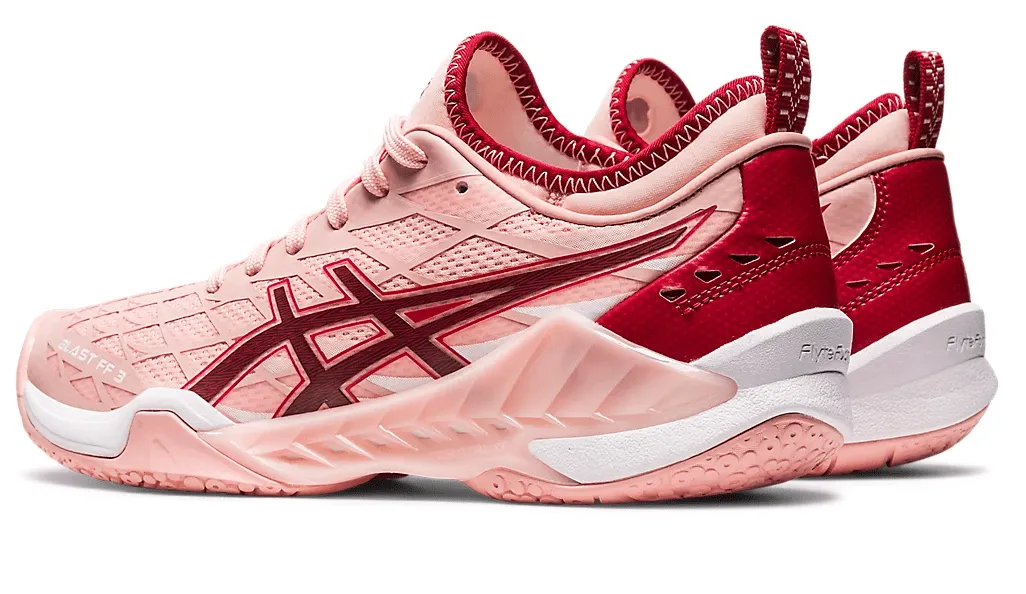 Asics Blast FF 3 Women's Court Shoes, Frosted Rose/Cranberry