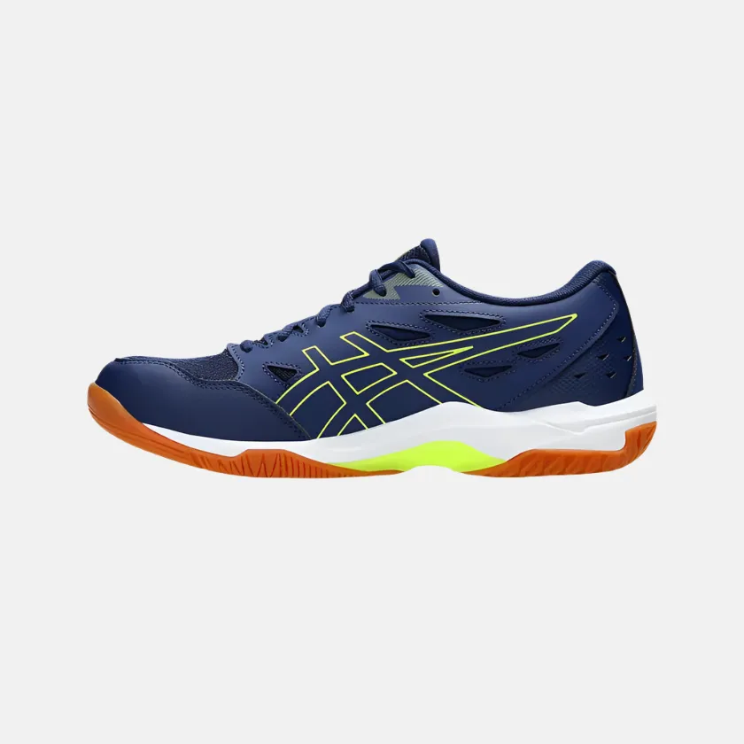 Asics GEL-ROCKET 11 Men's Badminton Shoes -Blue Expanse/Safety Yellow