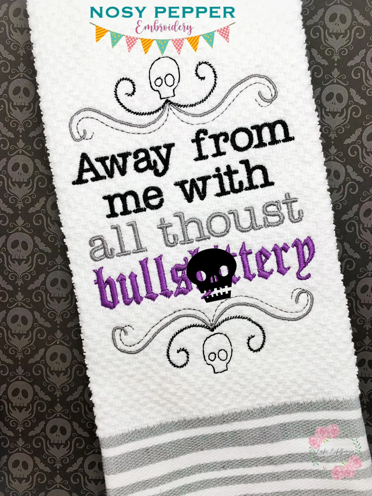 Away from me with all thoust bullsh*ttery machine embroidery design (DIGITAL DOWNLOAD)