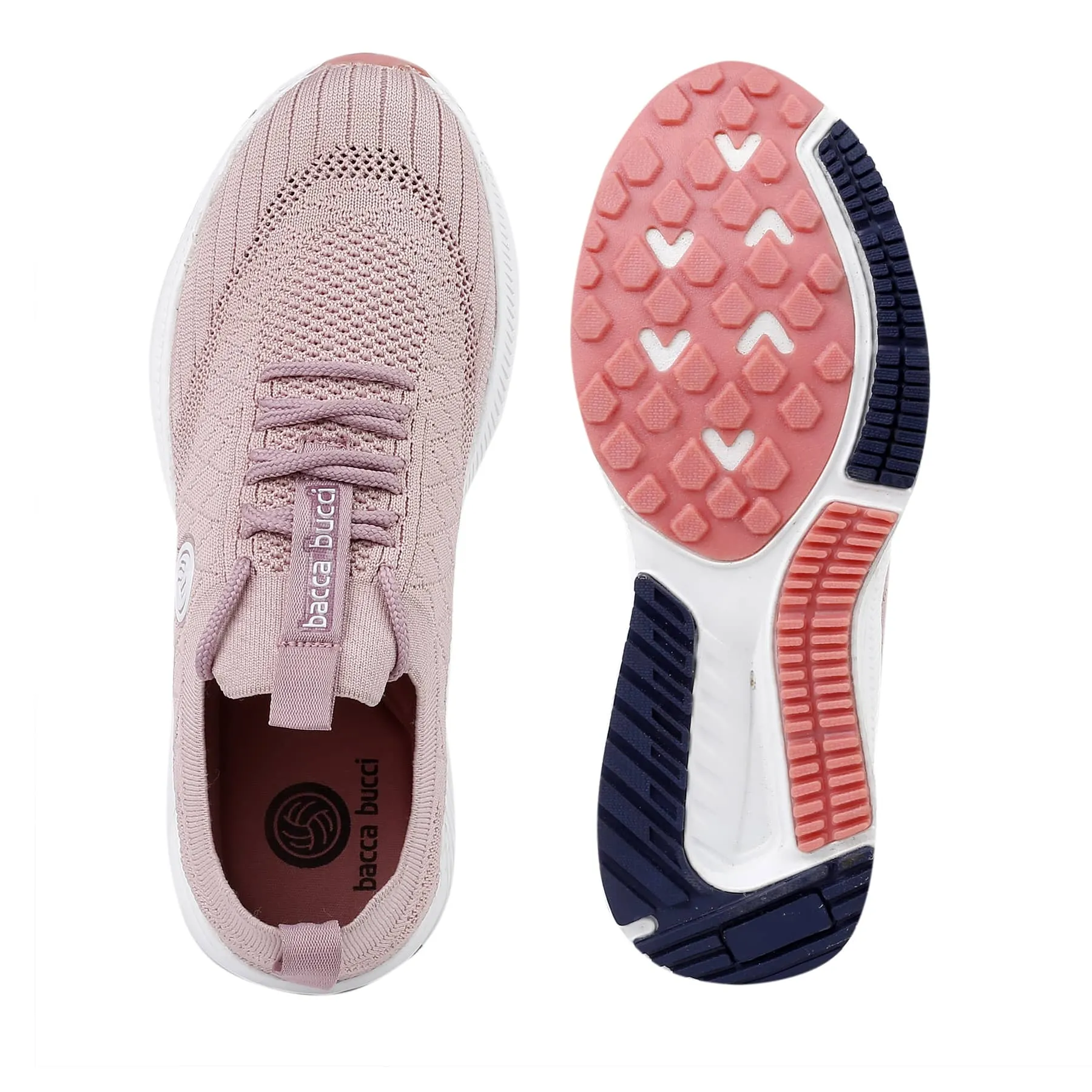 Bacca Bucci WAVE RIDER Training Shoes For Women | Pink Casual Sneakers For Women