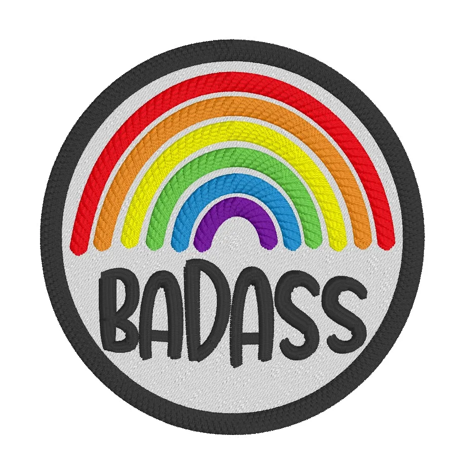 Badass patch 4x4 machine embroidery design DIGITAL DOWNLOAD