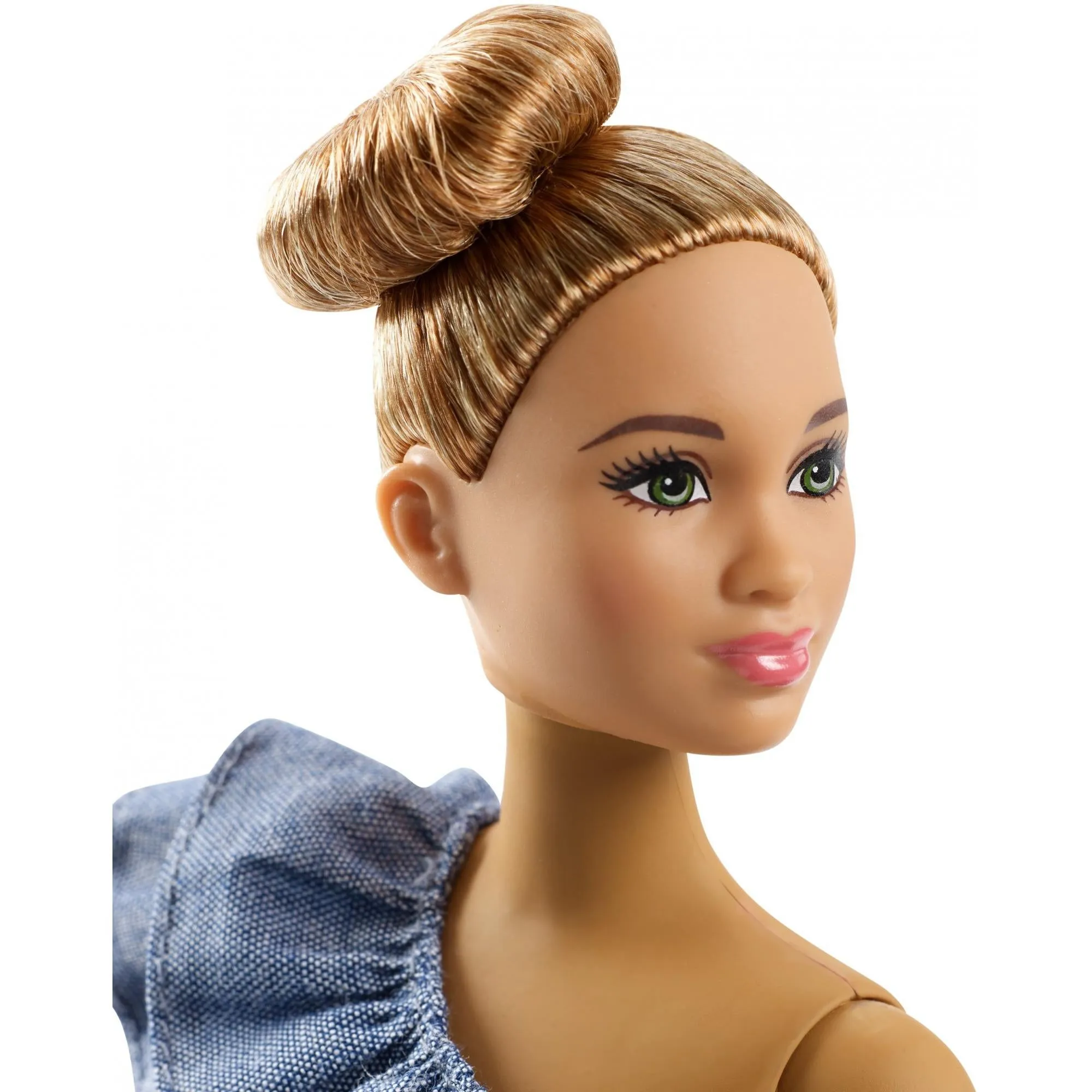 Barbie Fashionistas Doll, Curvy with Blonde Updo & Accessories