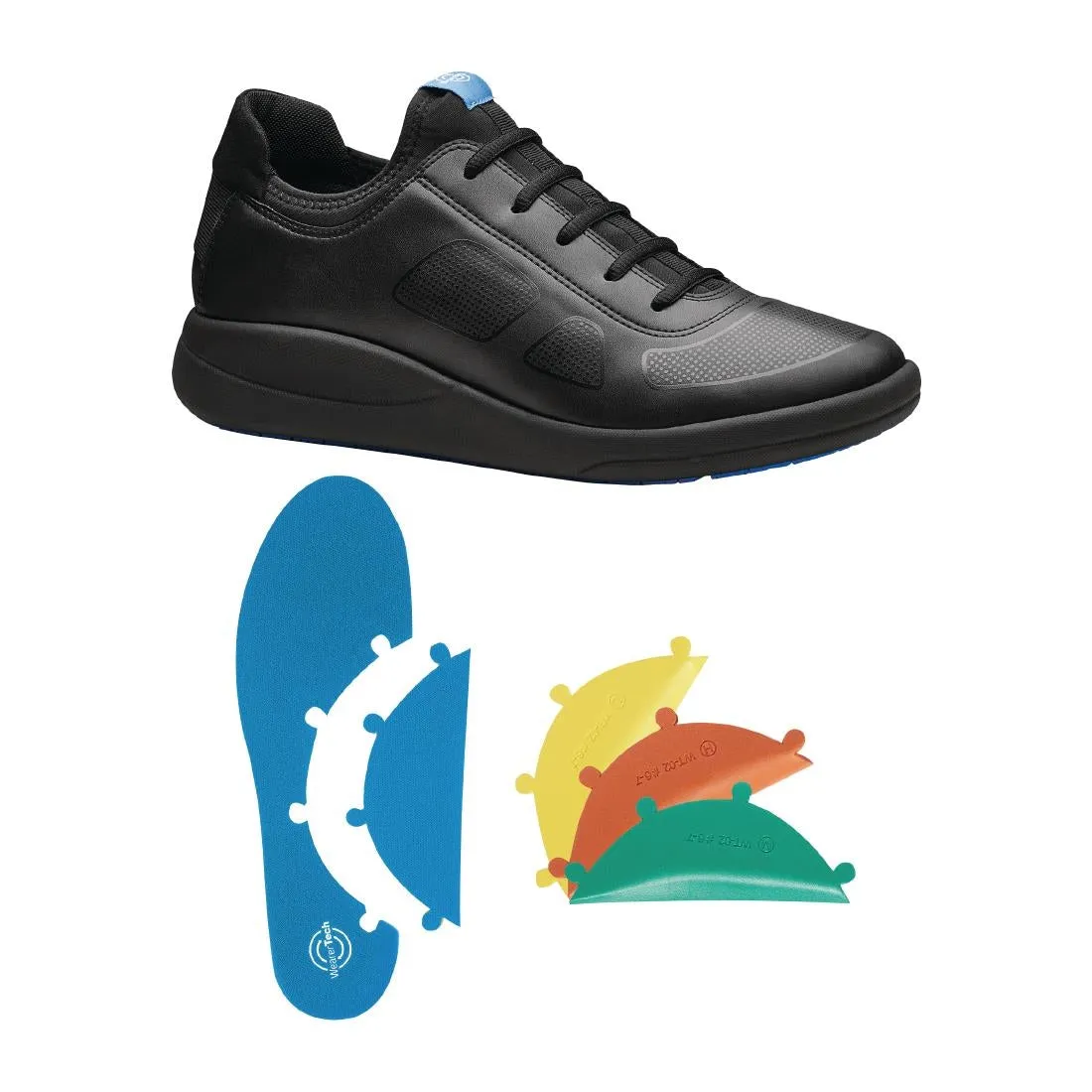 BB743-38 WearerTech Transform Trainer Black/Black with Modular Insole Size 38