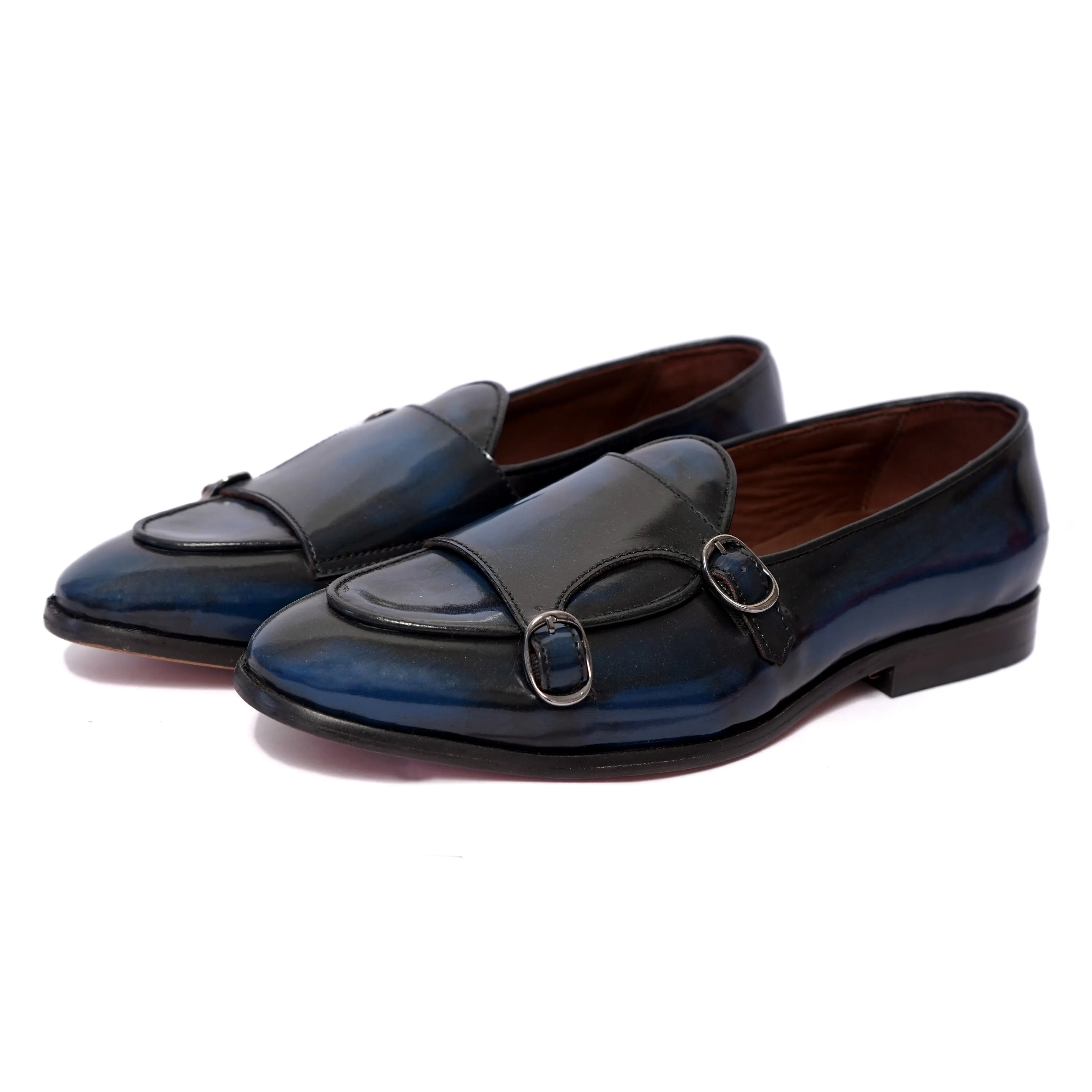 Belgian Monk Strap Blue