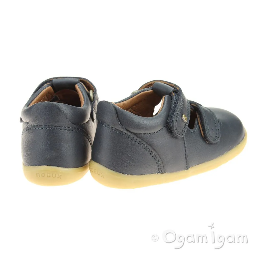 Bobux Jack and Jill Infants Navy Shoe