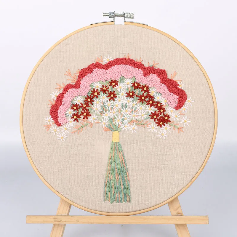 Botanical garden Hand Embroidery DIY Kit 20cm