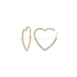 Bring it Heart Hoop Earrings