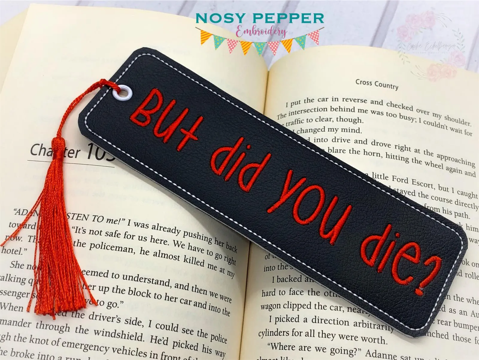 But did you die bookmark/bag tag/ornament machine embroidery design DIGITAL DOWNLOAD