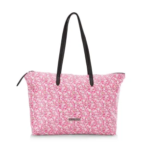 Caprese womens SKY T Large PINK Tote Bag