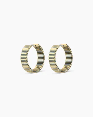 Catalina Enamel Hoops ~ Navy