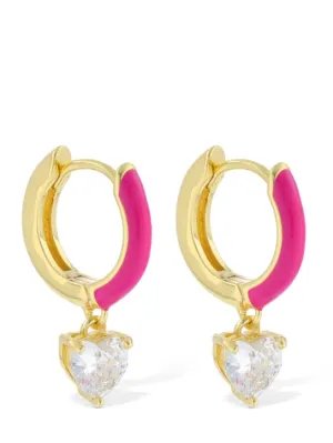 Celeste Starre   Neon Nights hoop earrings 