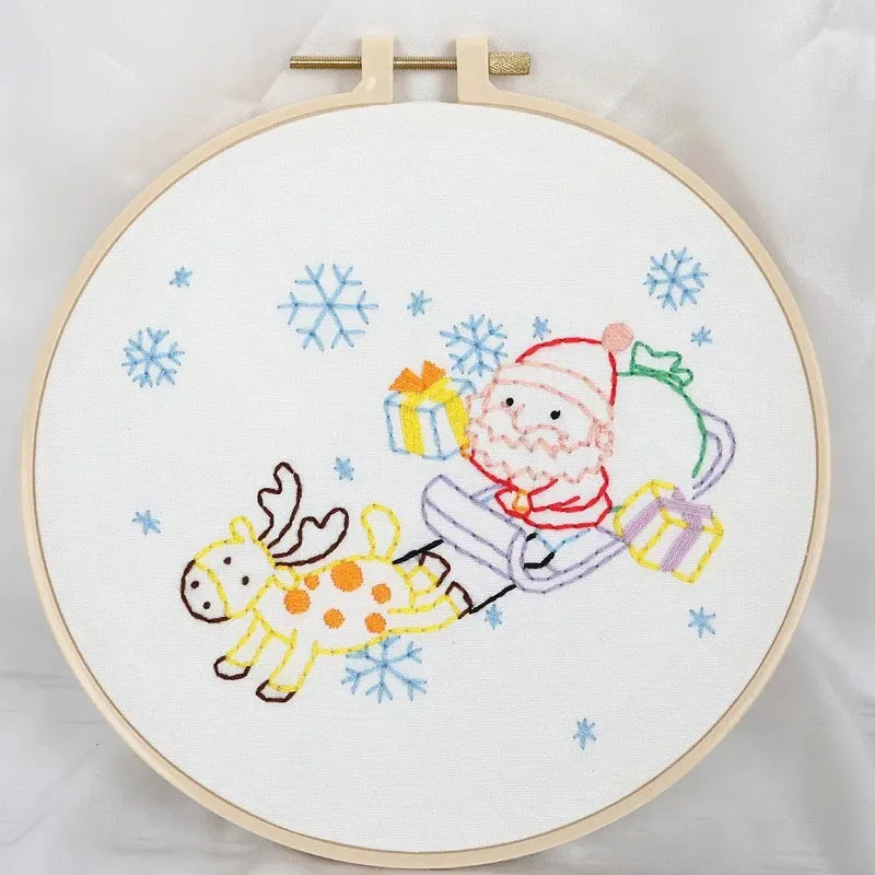 Christmas Gifts Hand Embroidery Kit 20cm