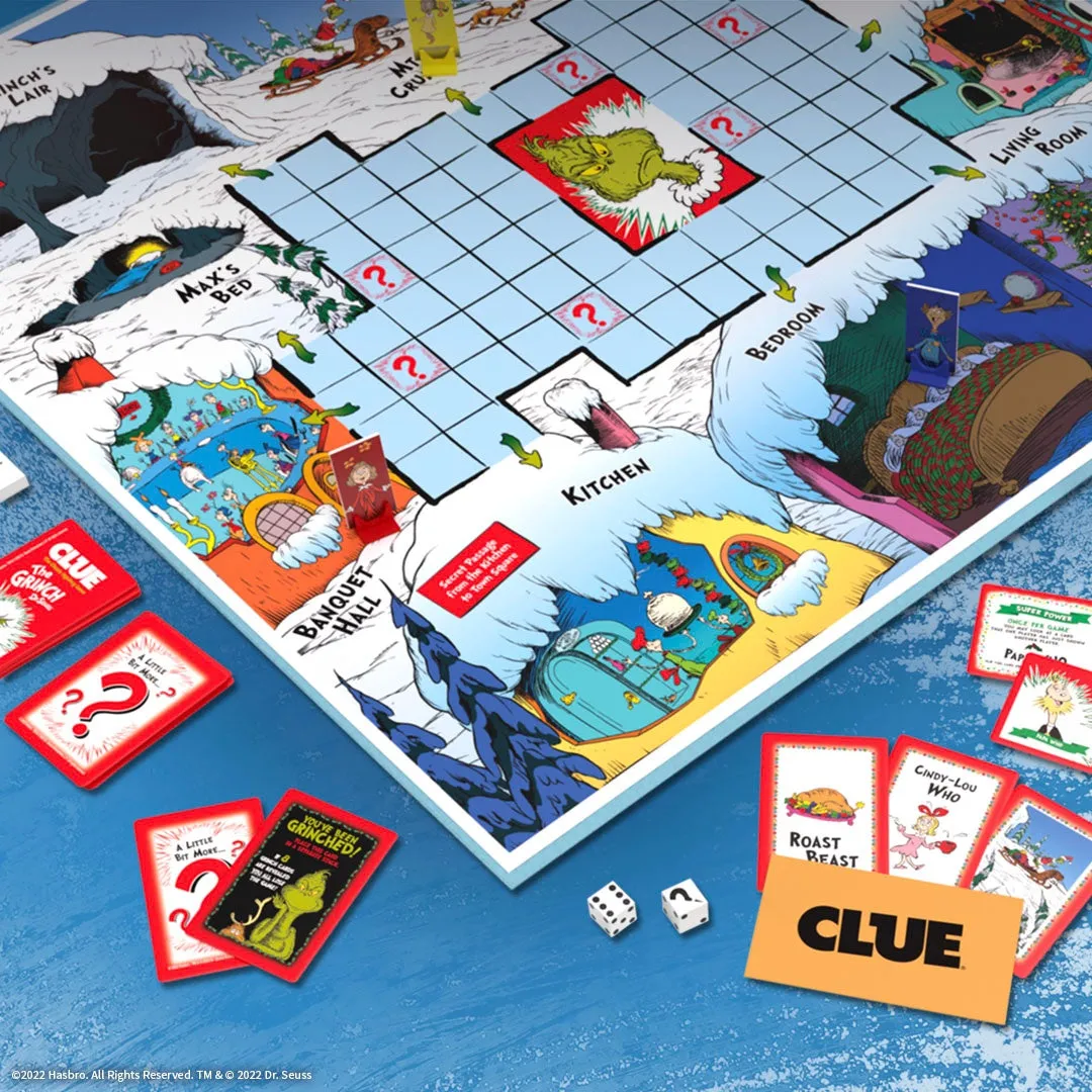 CLUE: How the Grinch Stole Christmas | Solve the Mystery in this Collectible Clue Game Based on Classic Dr. Seuss Book | Officially-Licensed Game