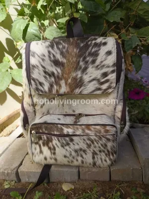 cowhide backpack diaper bag