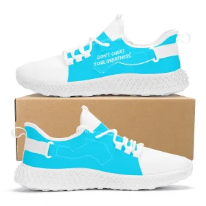 DCYG White & Powder Blue NP5 Mesh Knit Shoes Mens up to size 11 only