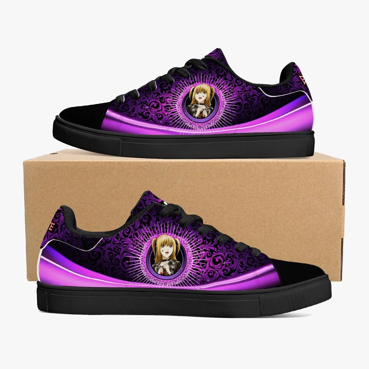 Death Note Misa Purple Skate Anime Shoes