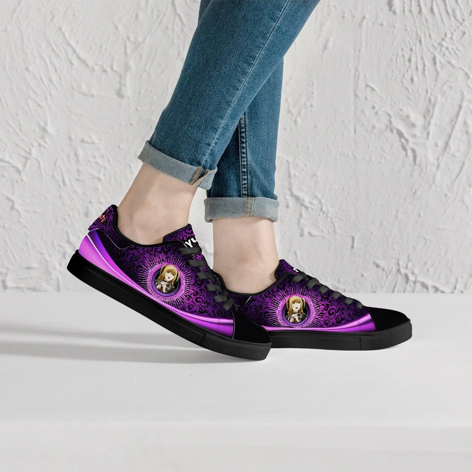 Death Note Misa Purple Skate Anime Shoes