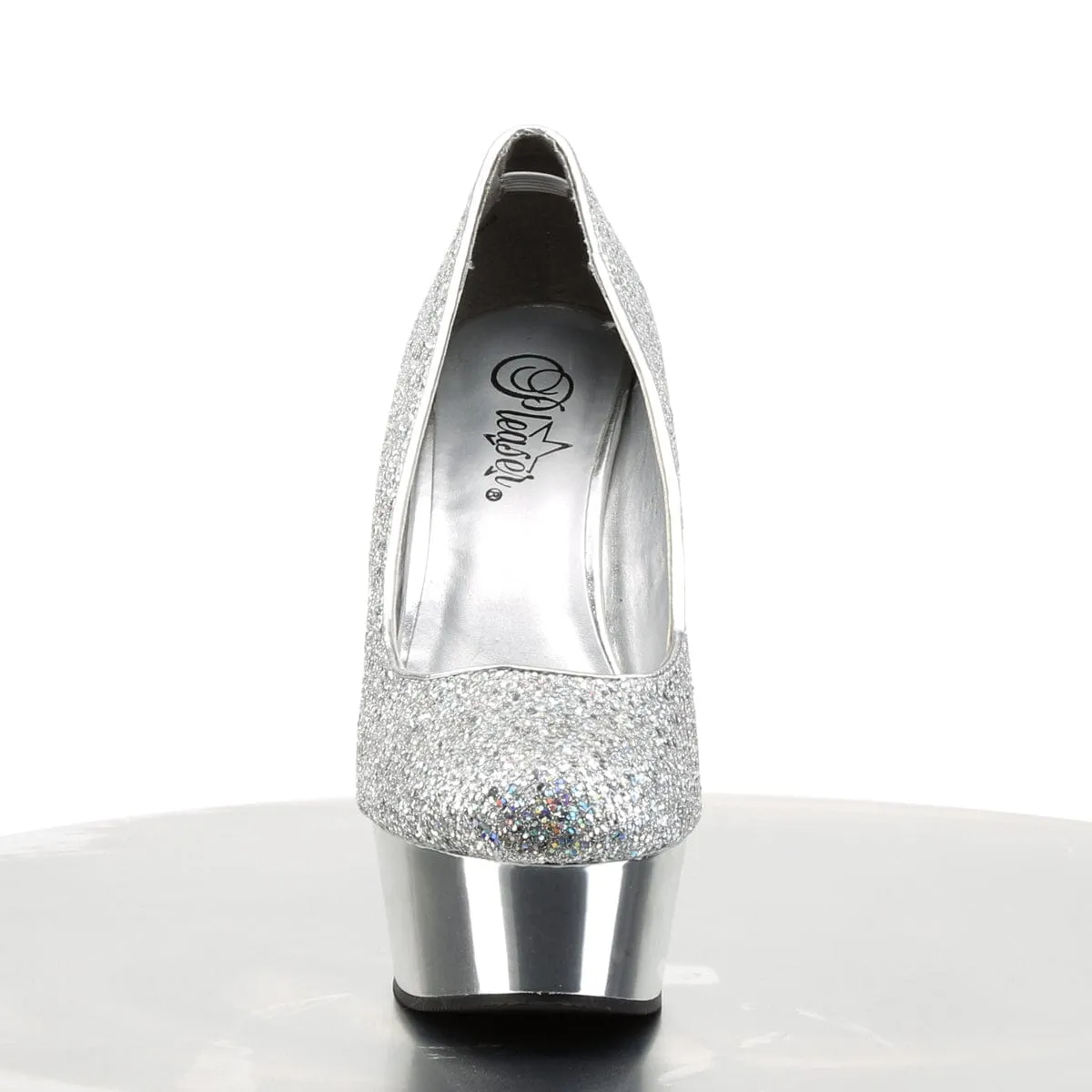 DELIGHT-685G Silver Multi Glitter/Silver Chrome