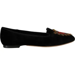 Dolce & Gabbana Elegant Patent Leather Flat Shoes