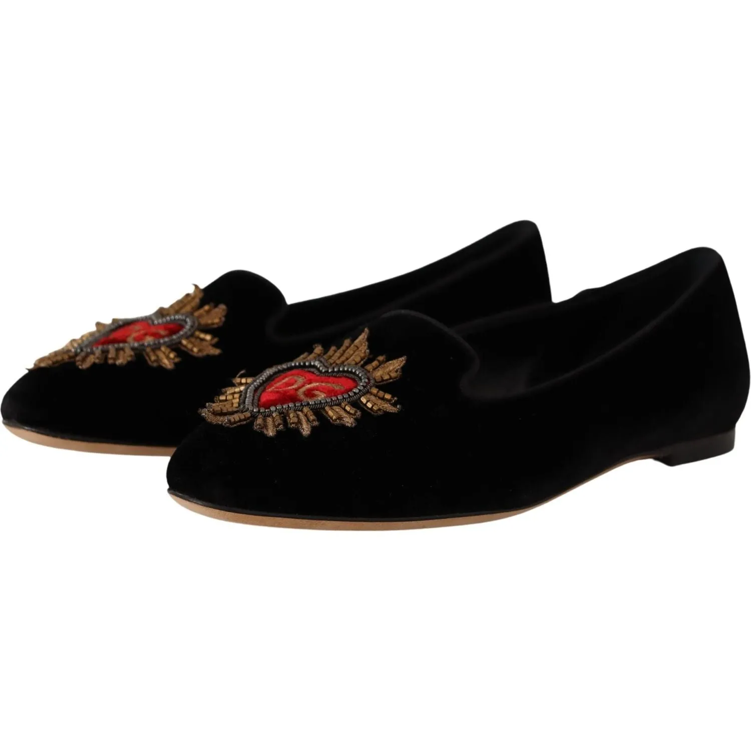 Dolce & Gabbana Elegant Patent Leather Flat Shoes