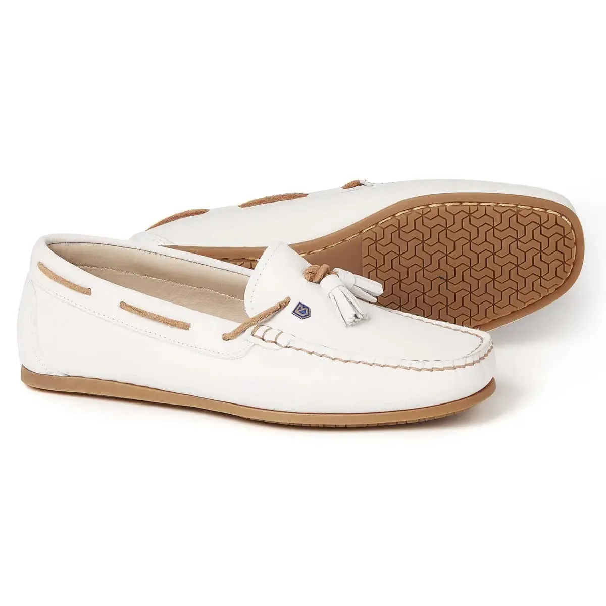 DUBARRY Ladies Jamaica Deck Shoes - Sail White