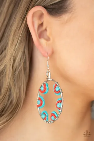 Earrings Off The Rim - Blue E105