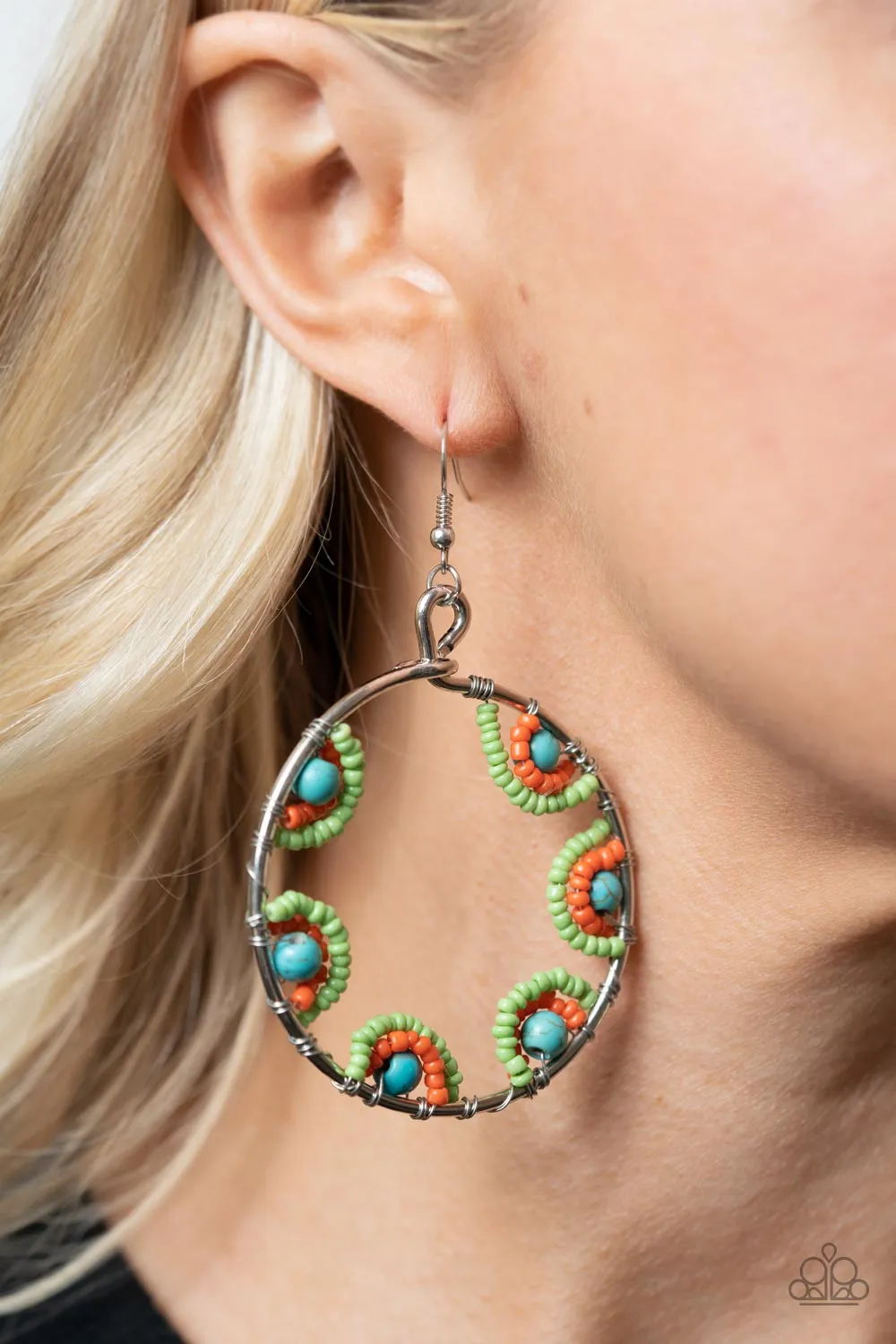 Earrings Off The Rim - Multi E139