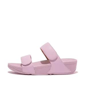 FitFlop Lulu Leather Velcro Adjustable Wild Lilac