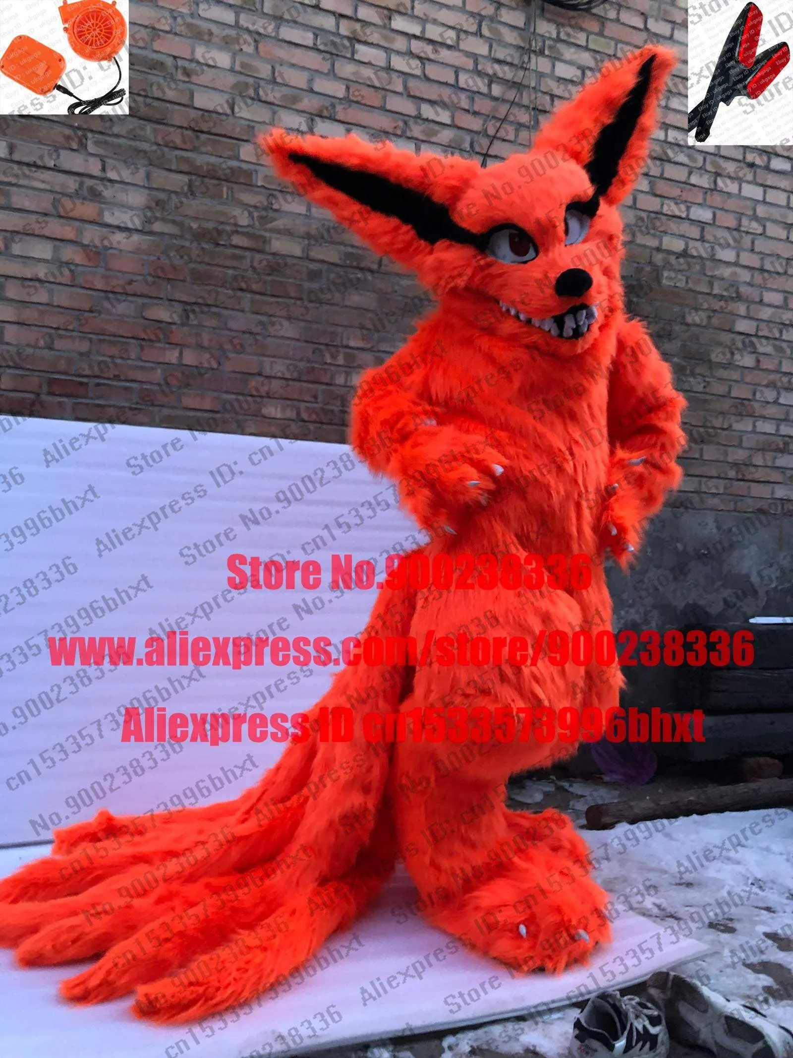 Fursuit Kyuubi Kitsune Gumiho Costumes Child Full Furry Suit Furries Anime Digitigrade Bent Legs