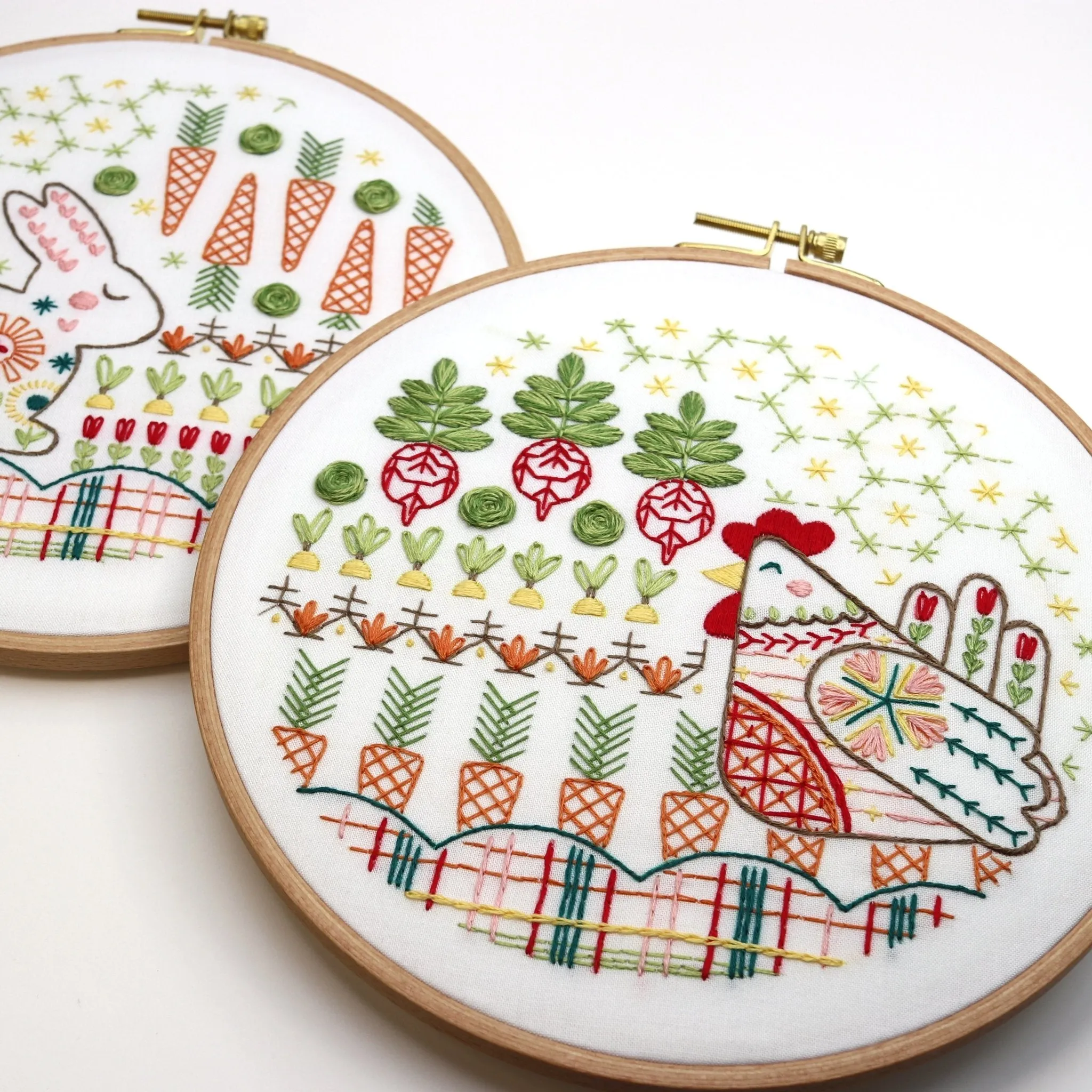 Garden Hen Embroidery Kit