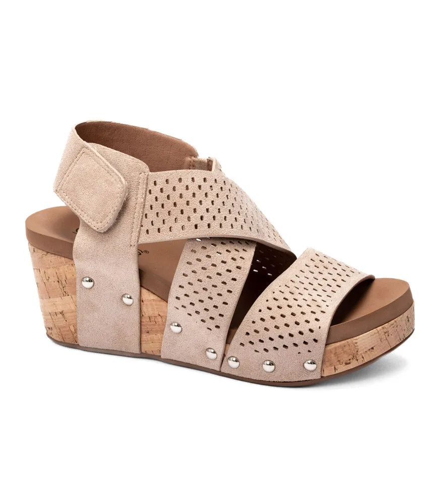 Guilty Pleasure in Sand Faux Suede by Corkys