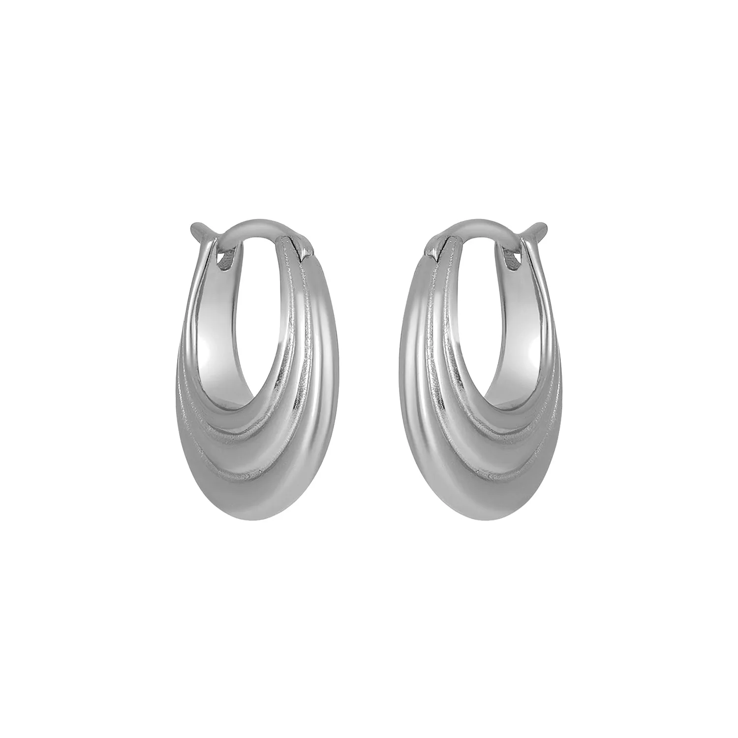 HATTIE HOOPS SILVER